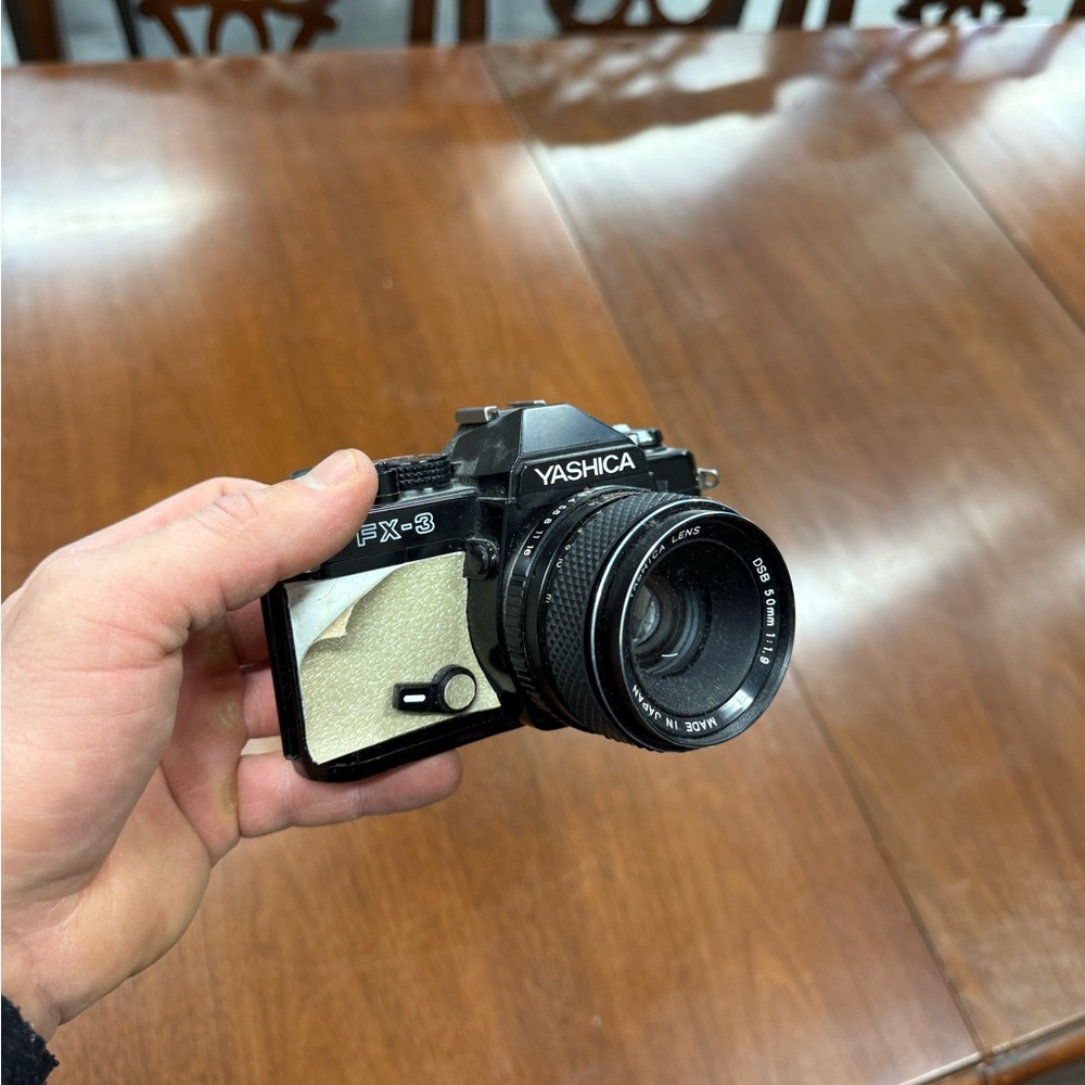 Yashica FX-3 Black and Silver Camera